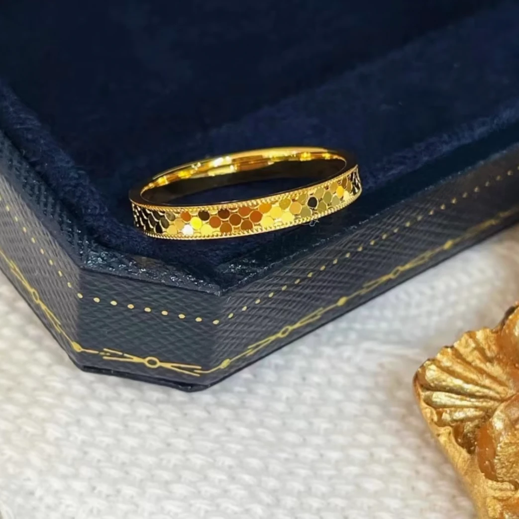 足金999龙鳞戒指时尚大气款式精美