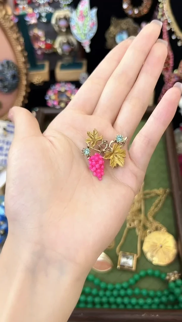 铁合金合成碳硅石107胸针