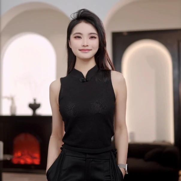 【专柜同款】M729010006曼德诗中国风短袖新中式设计感纯色背心