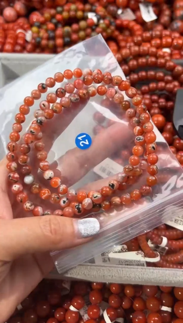 未镶嵌手串南红玛瑙6+