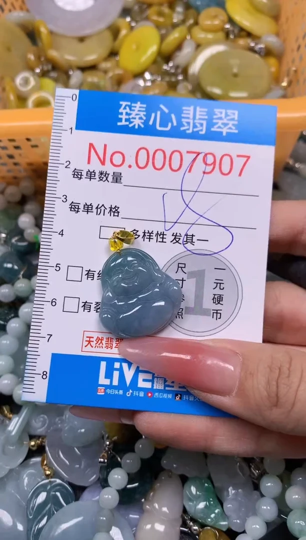 【闪购商品】翡翠颈饰未镶嵌含绳0007907