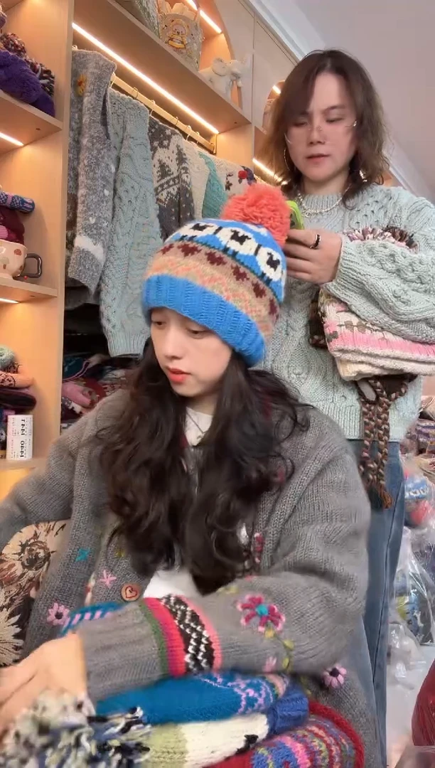 羊毛百羊毛肖恩羊像素帽