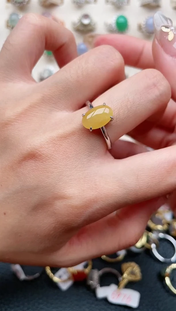 【闪购商品】翡翠戒指银S925镶嵌1111