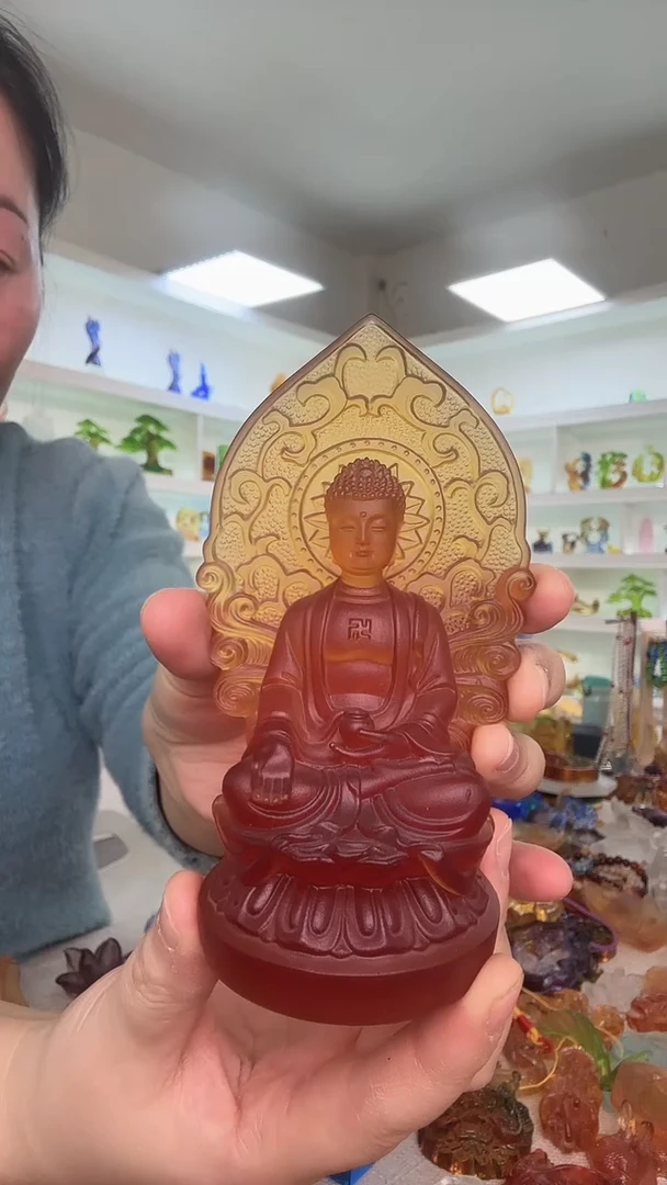 手工艺品琉璃佛像