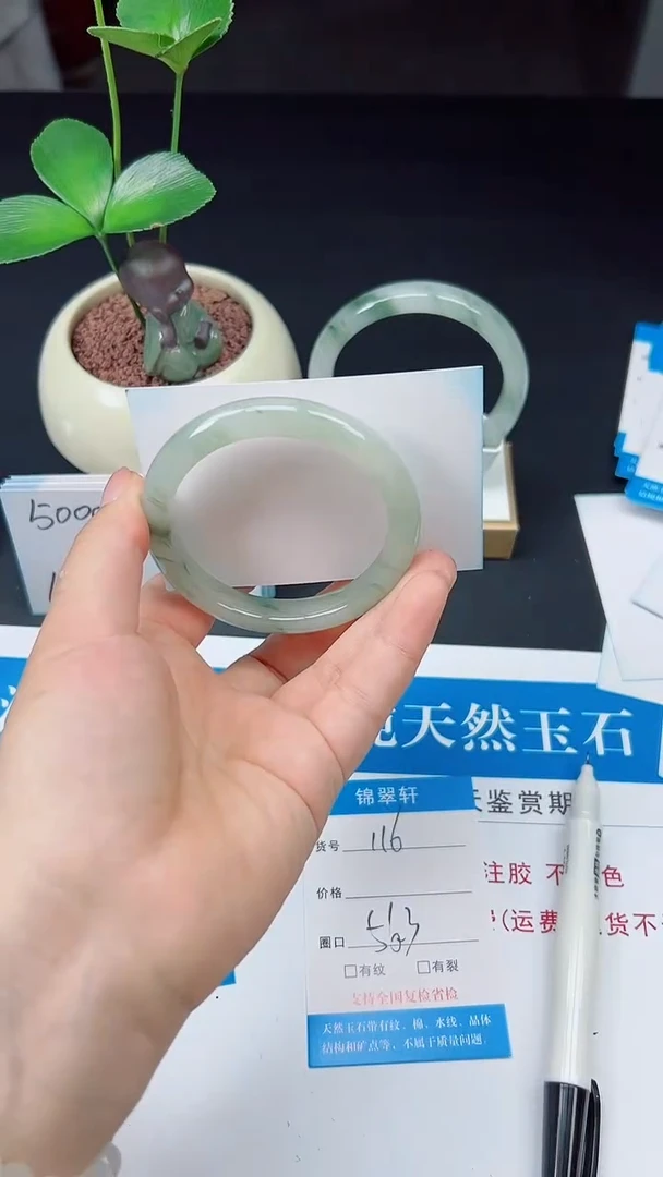 未镶嵌手镯石英质玉116-56/57