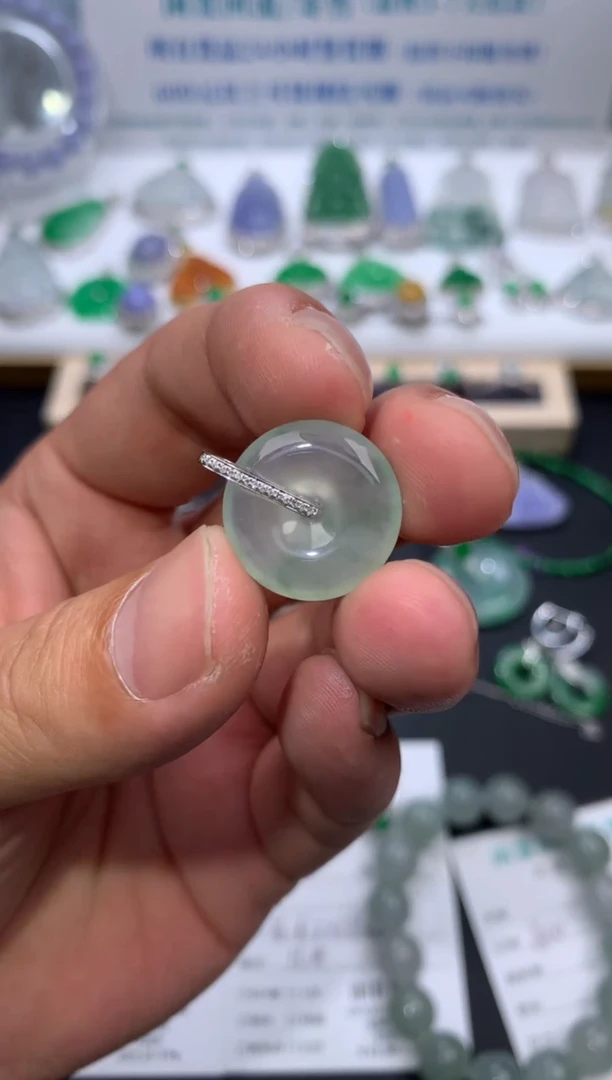 【闪购商品】定制翡翠18K金镶嵌模式推广期24小时鉴赏期