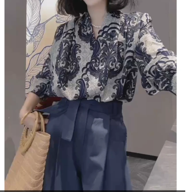 2025夏季新款网红同款洋气减龄韩版爆款上衣裤子两件套采-YUI
