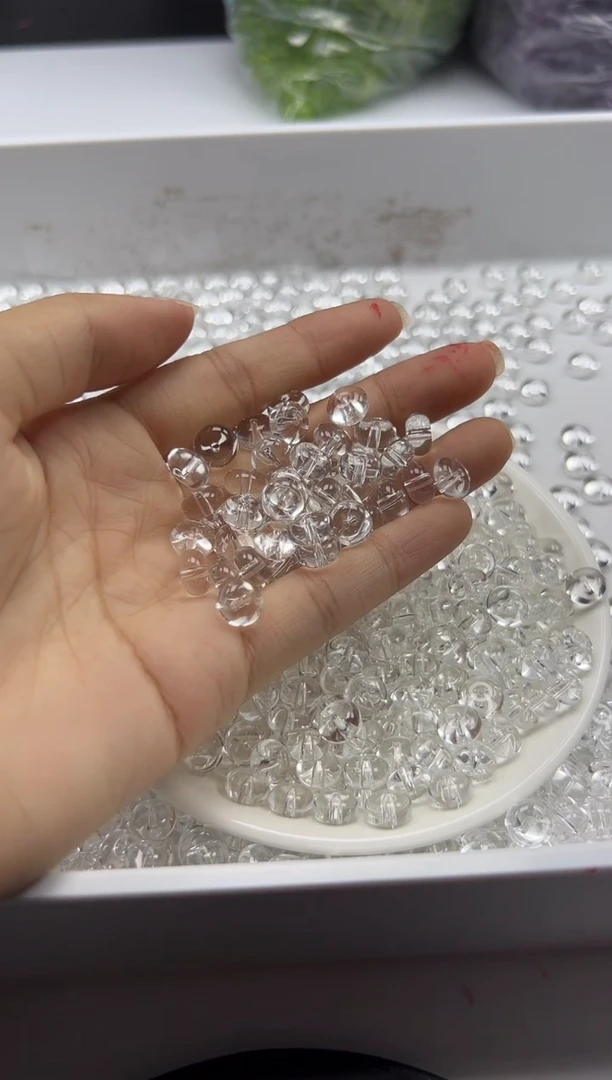 颈饰未镶嵌水晶w2301白水晶算盘8*4MM*30颗