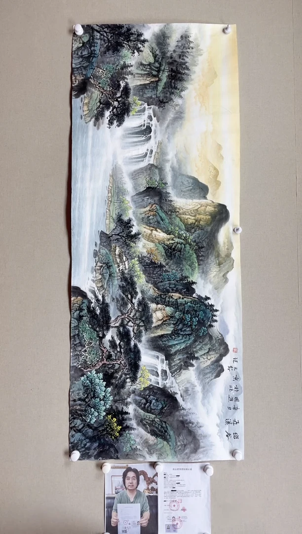 【闪购商品】国画180*68 何国进何国进何国进何国进