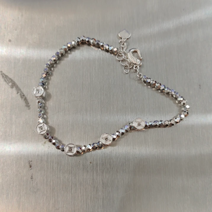 足银手链 足银999手链