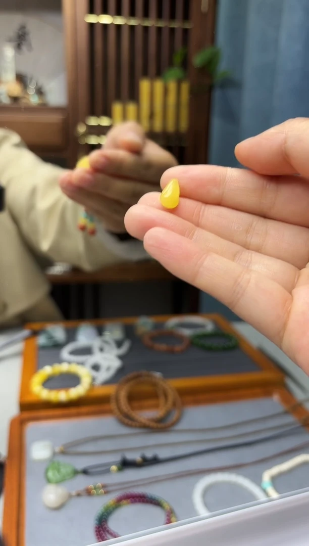裸石蜜蜡未镶嵌蜜蜡卡子配饰GW