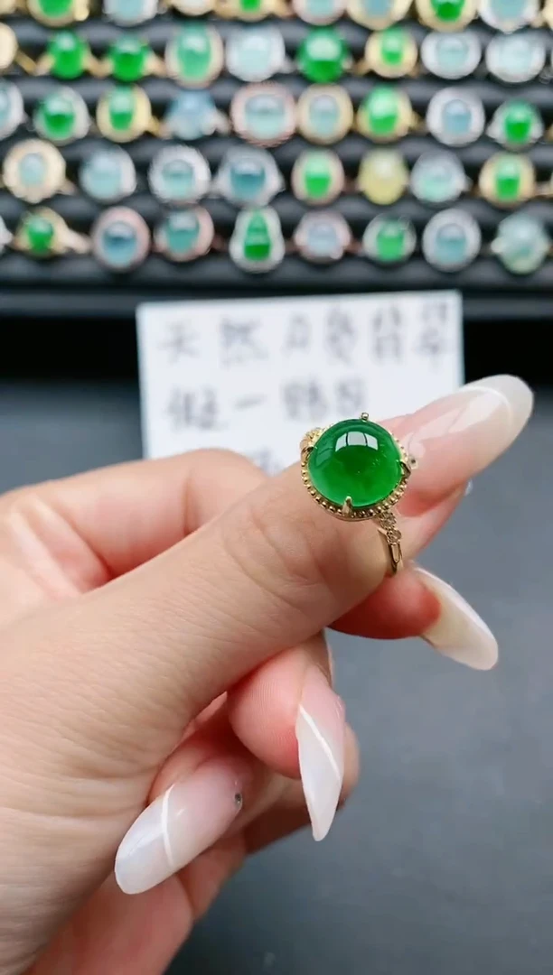 【闪购商品】翡翠戒指银S925镶嵌1111111