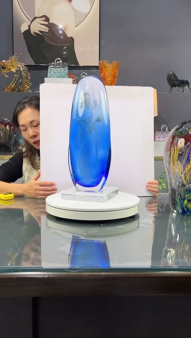 琉璃 水晶琉璃摆件1个