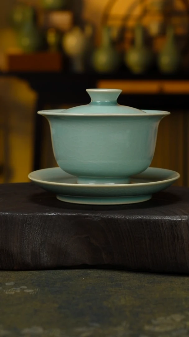 杯子瓷元宝三才-微微不完美