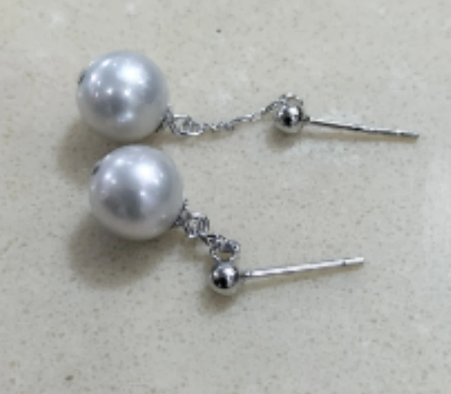 【二哥专享】8-9mm海水真多麻耳线