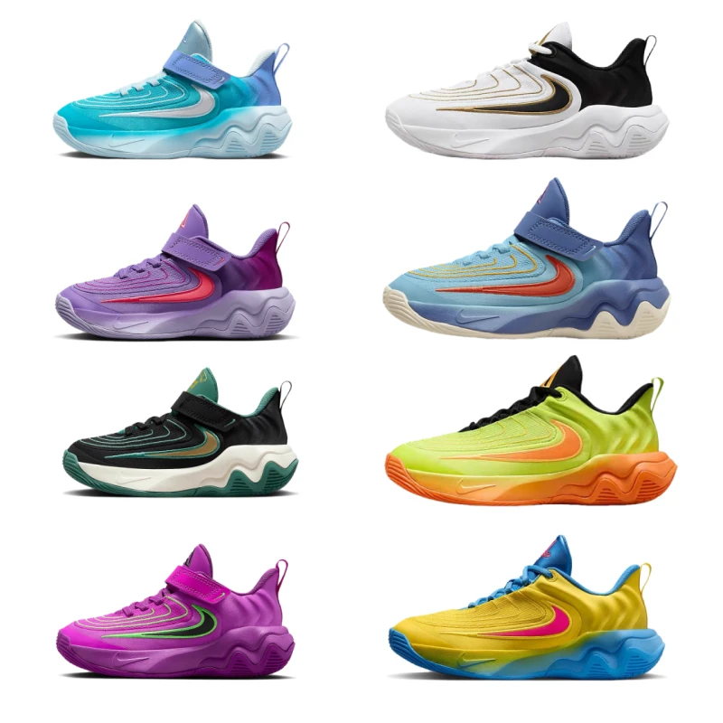 正品Nike耐克儿童鞋男童女童缓震舒适篮球鞋时尚百搭运动鞋FZ6733