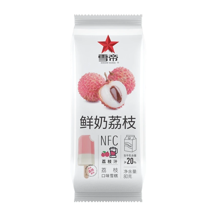 SNOW KING/雪帝鲜奶荔枝雪糕 80g