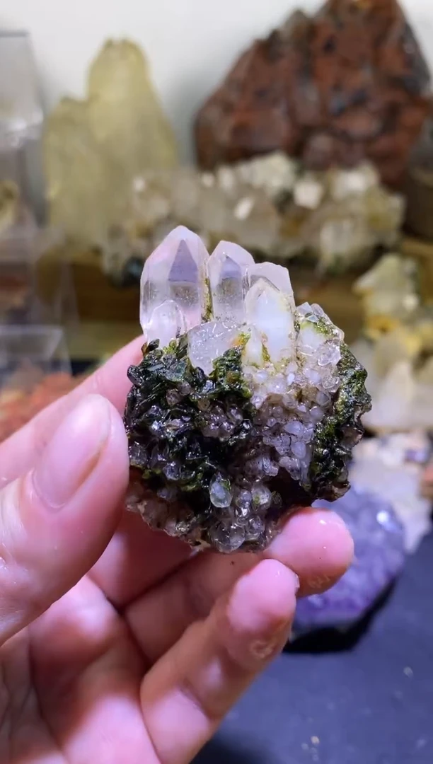 未镶嵌珠宝半成品水晶47号四川美姑超七花园水晶