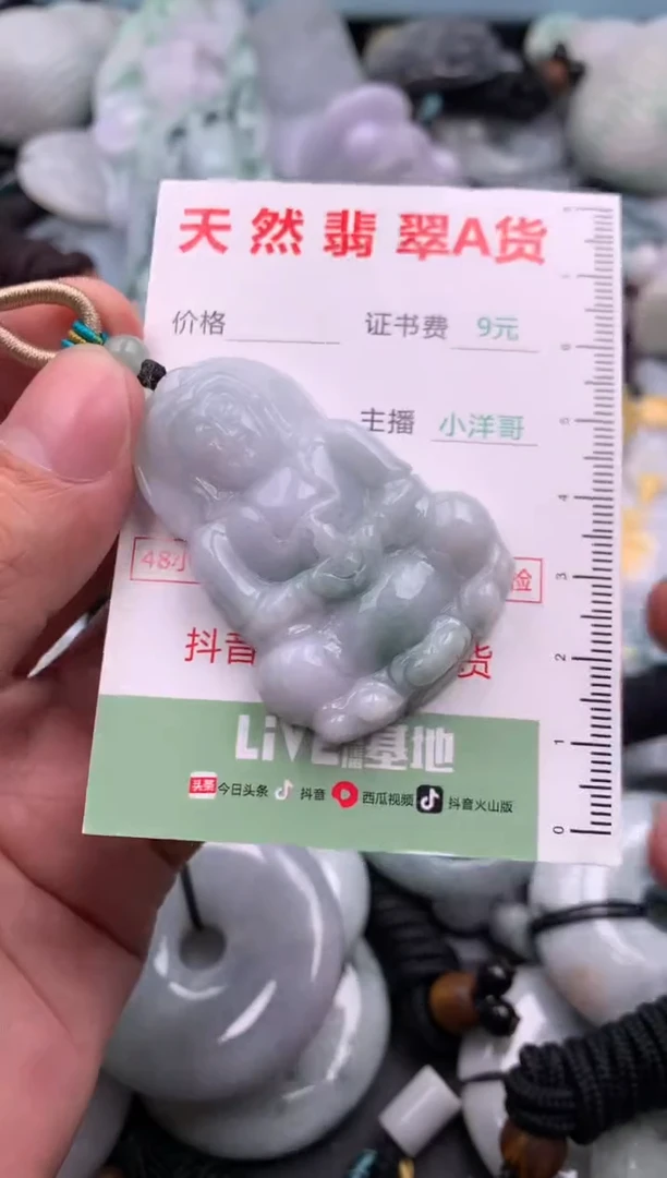 翡翠未镶嵌吊坠(不含链)1