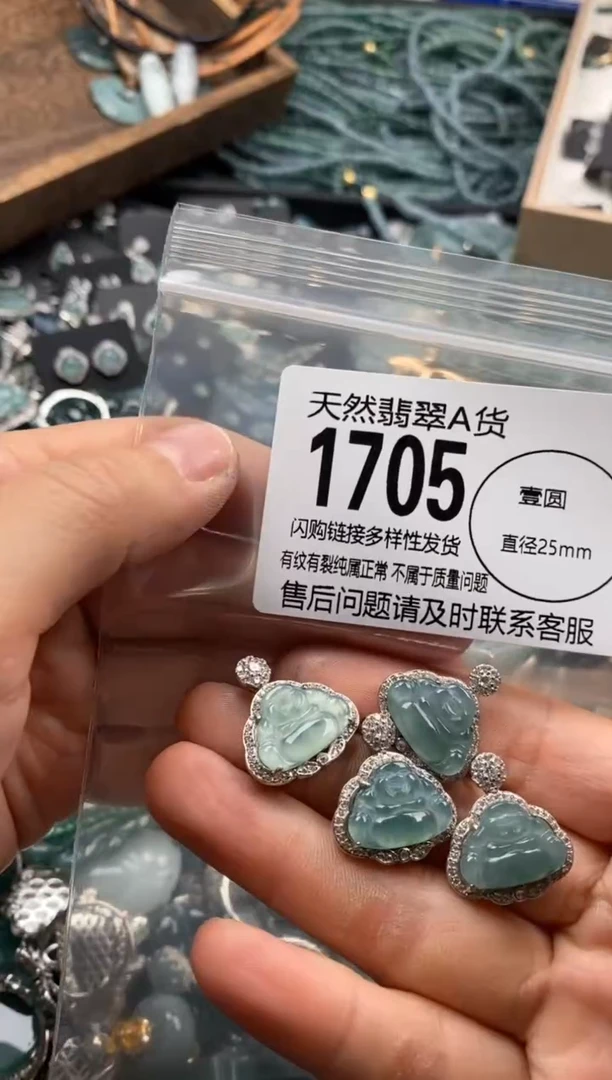 【闪购商品】翡翠颈饰未镶嵌多样性发其一1705