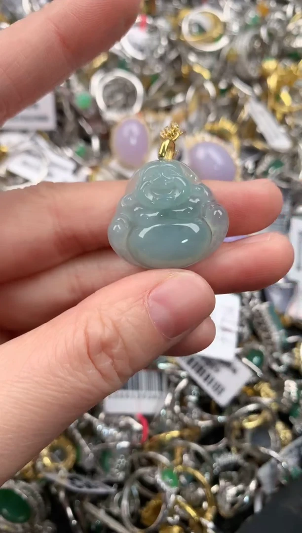 银S925镶嵌戒指翡翠444   5