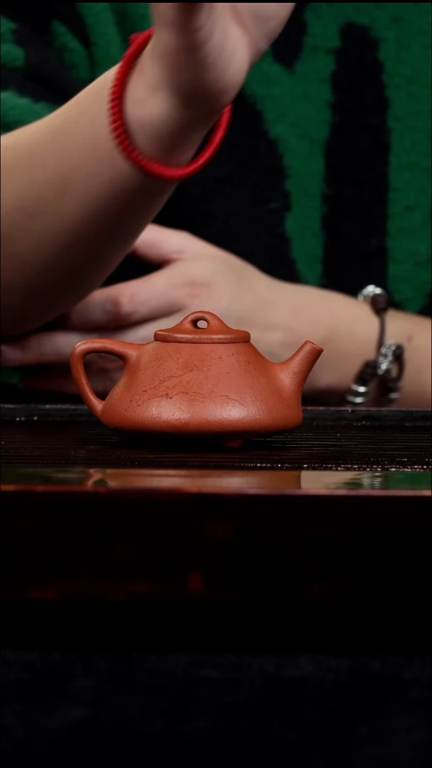 茶壶紫砂半手工降坡子冶石瓢墨梅刻绘