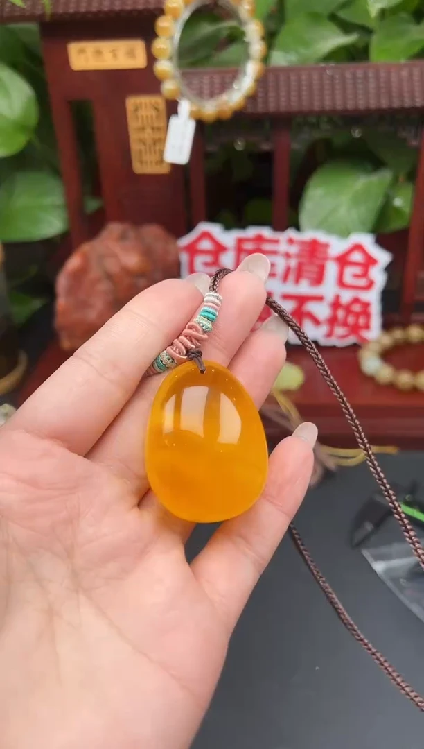 蜜蜡颈饰未镶嵌tn60吊坠多样性发其一
