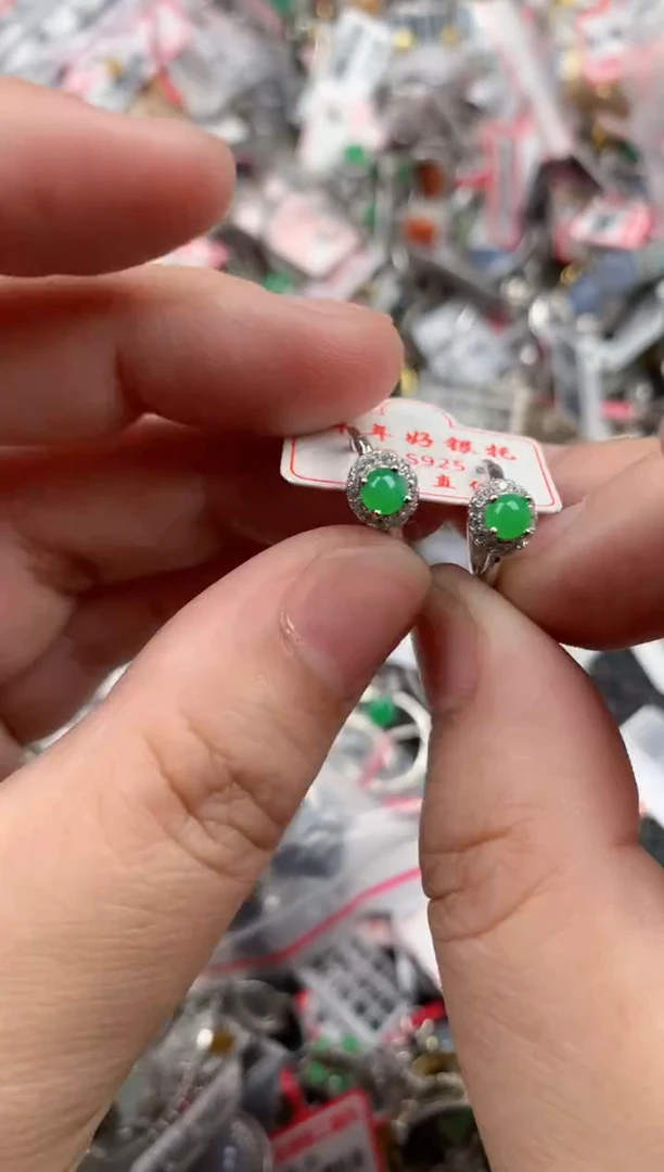 银S925镶嵌戒指翡翠333    5