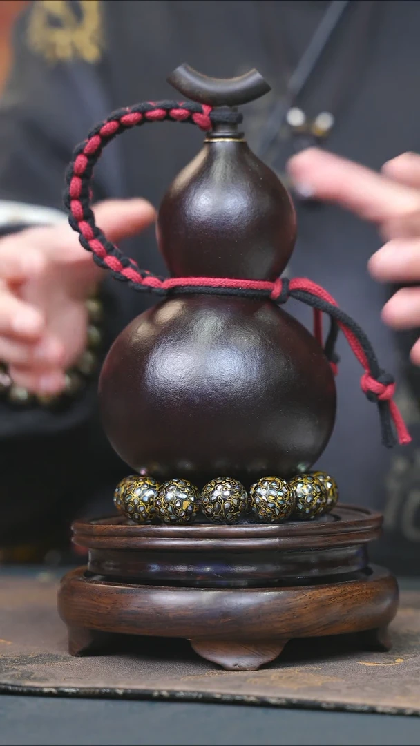 【闪购商品】YG122大漆酒葫芦不包手串及旋转底座