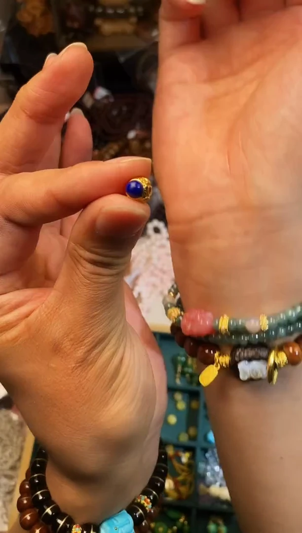 合金手链玛瑙/玉髓青金隔珠发1