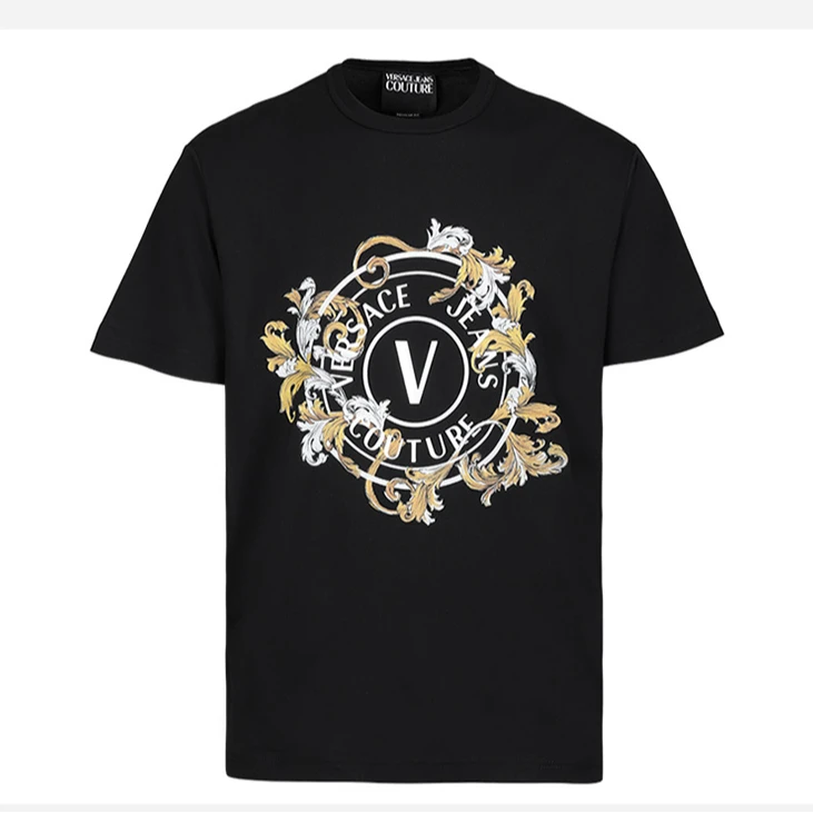 VERSACE/范思哲男士夏季纯棉短袖T恤日常休闲12325