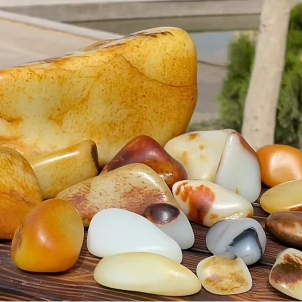 天然水冲石摆件2