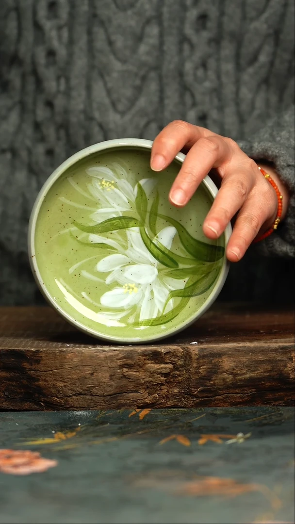 【闪购商品】杯杯釉下彩手工手绘同款陶器