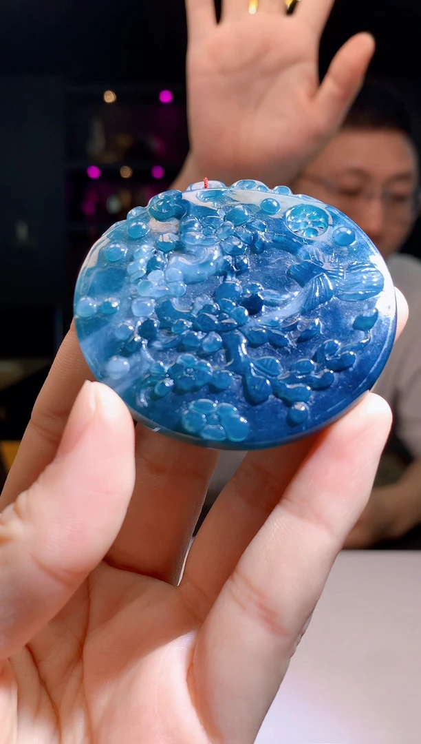 定制翡翠未镶嵌1015hm-毛货挂件(赠珠链）7