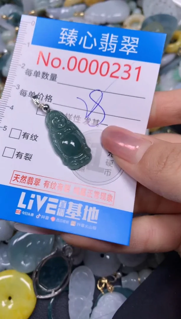 【闪购商品】翡翠颈饰未镶嵌含绳000231