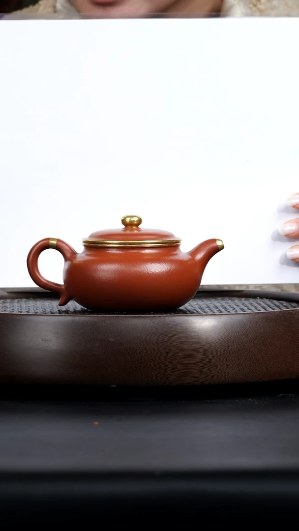 【闪购商品】紫砂茶壶0117紫砂壶15紫砂朱浩包金仿古