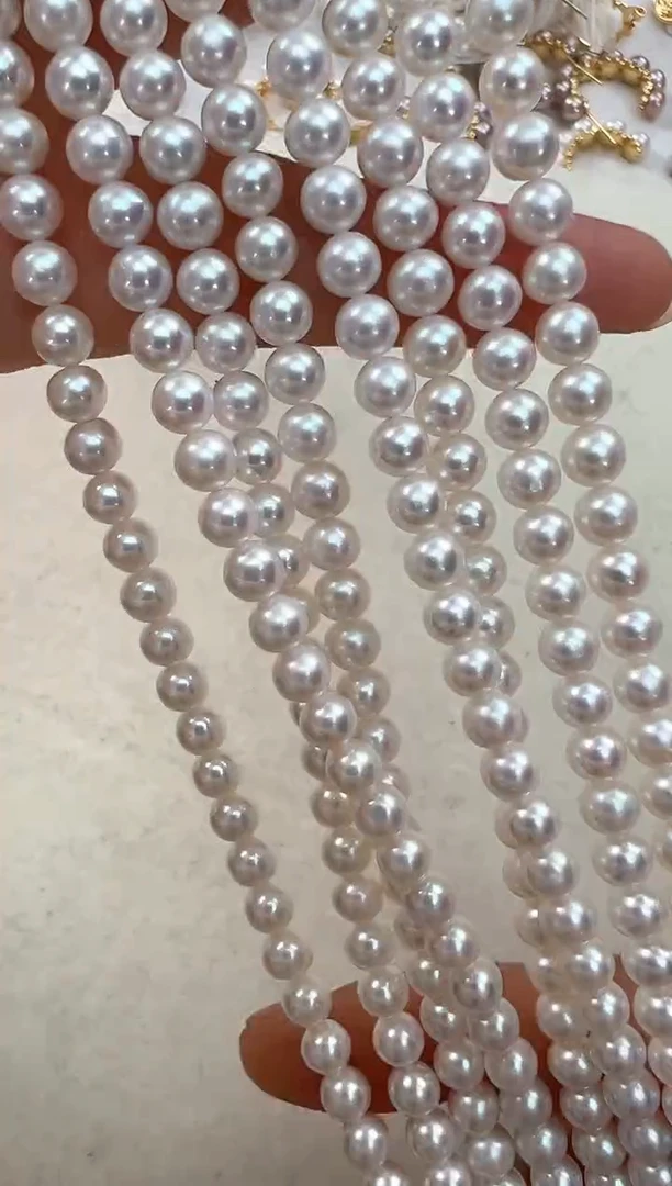 【闪购商品】淡水珍珠颈饰银S925镶嵌多样性发一5-6心形扣