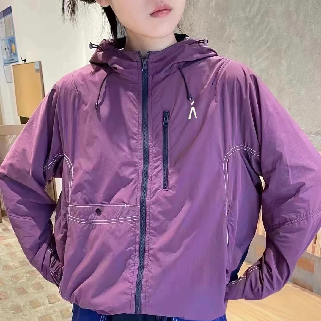 Lesacha澜石！25新款秋季户外透气防晒防泼水拼接连帽外套（24200）