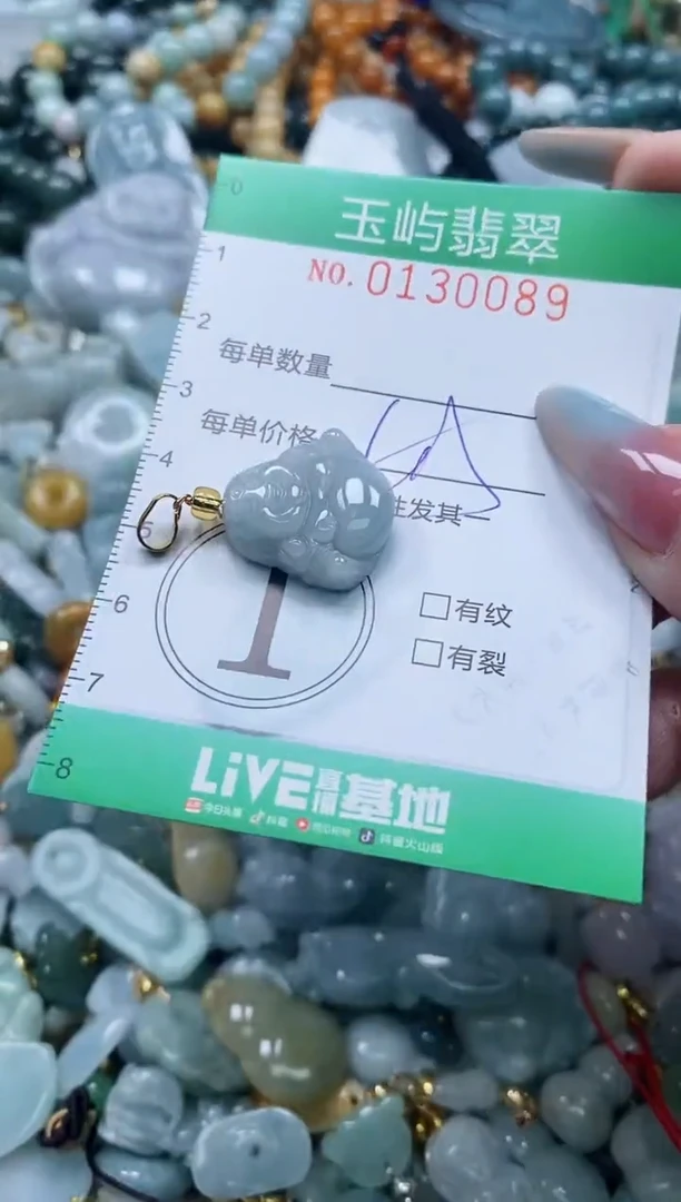 翡翠未镶嵌颈饰闪购0130089多样性发其一