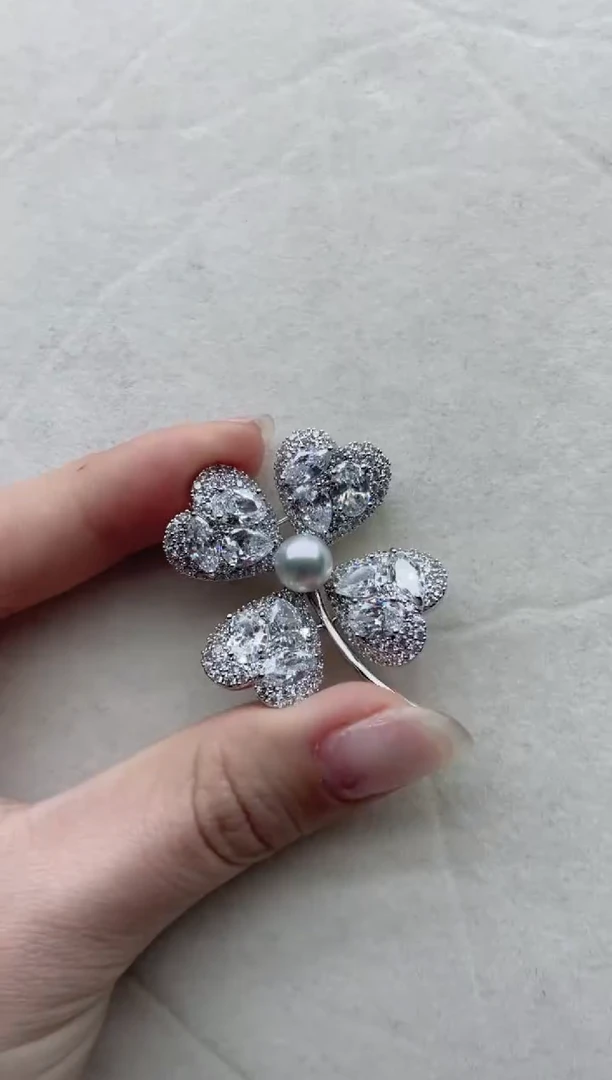 【闪购商品】海水珍珠胸针未镶嵌1