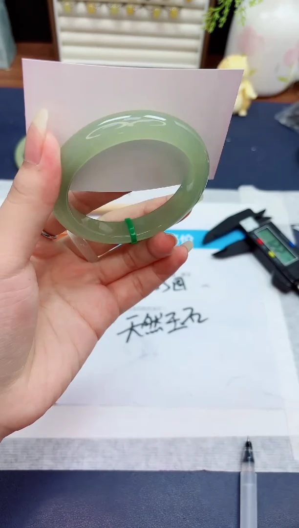 石英质玉手镯未镶嵌417-东陵玉-圈口56