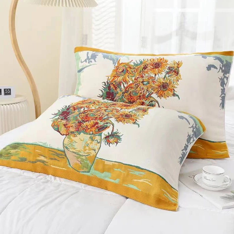 XDONGY（冬云家纺）52*78全彩棉 昙花一现家用枕巾一对装