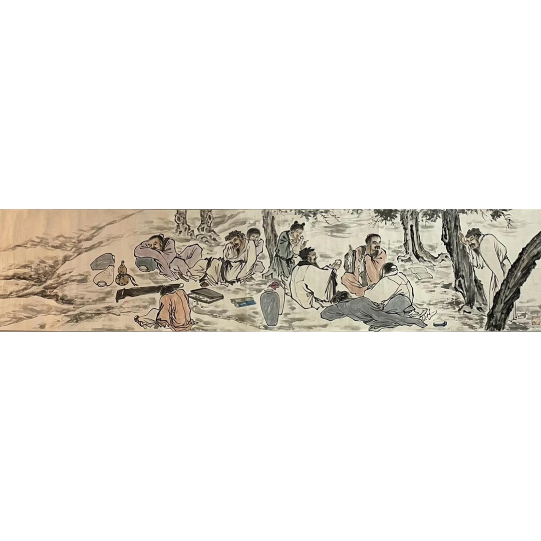 【辽拍】V240226-4-12《人物》（3.3平尺）纸本镜片 ws19