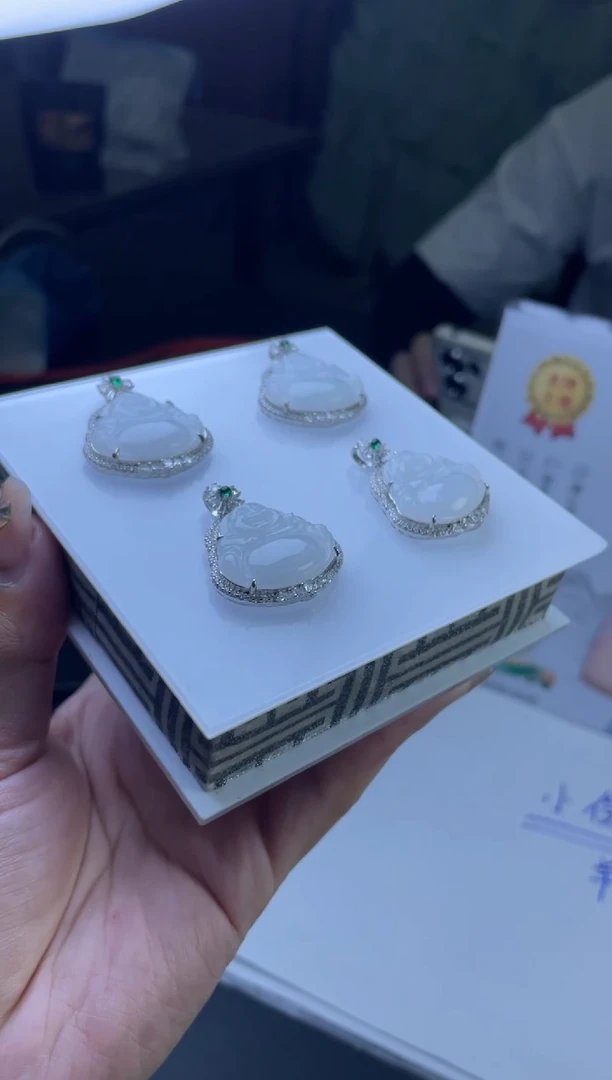【闪购商品】翡翠挂件银S925镶嵌多样性发一件H5