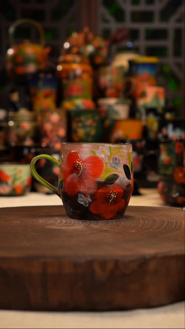 油画   釉下彩    杯子