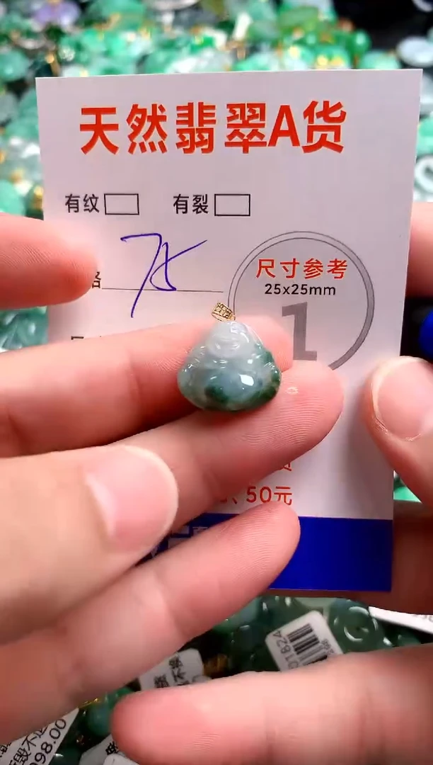 翡翠18K金镶嵌颈饰14006813