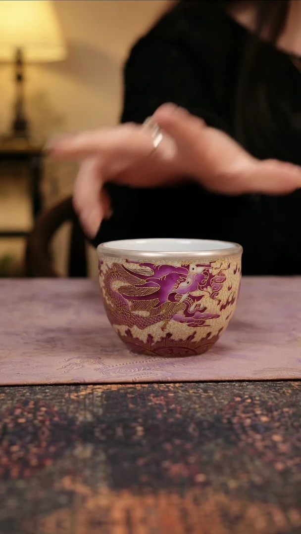 杯景德镇陶瓷杯碗柴烧多人