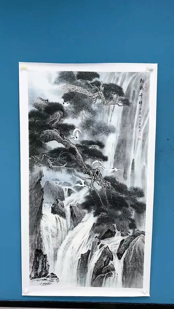 【闪购商品】国画2.5-甄选-王夫怀-六尺整红原-73