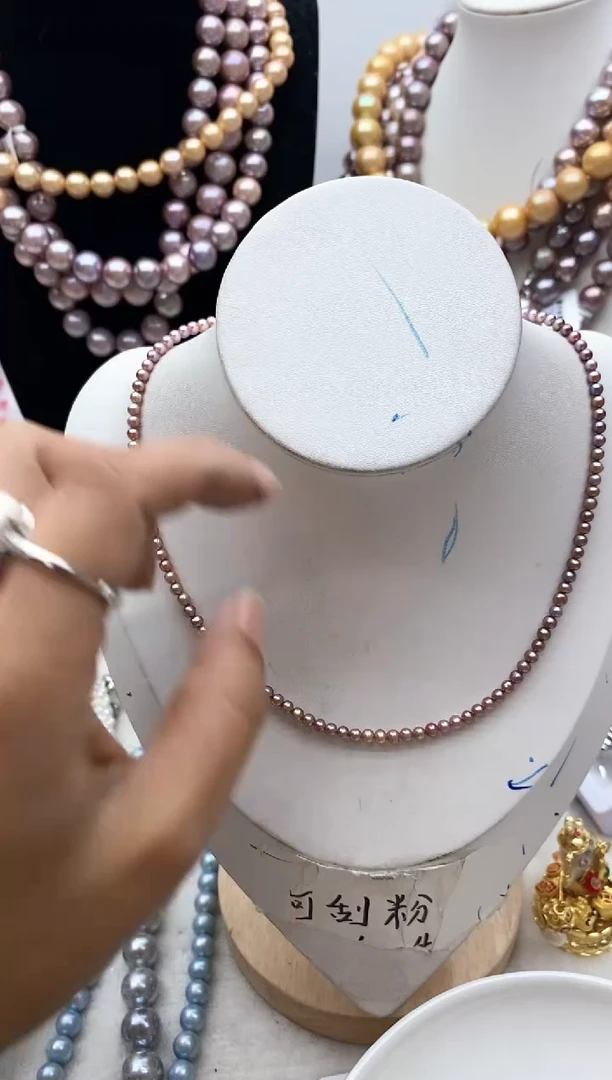 【闪购商品】淡水珍珠颈饰钛钢93