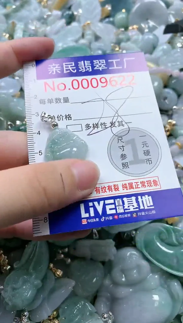翡翠未镶嵌吊坠(不含链)9622